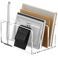 SANRUI Acrylic Mail Sorter Desk Organizer with Pen Holder, 3 Compartments - size: 3 Compartments with Pen Holder