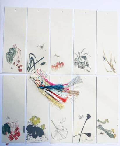 Easyou Handmade Red Xuan Paper for Spring Festival Words Customs Blessing (Bookmark QBS) - color: Bookmark QBS