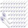 Hushee 100 Pcs Asian Soup Spoon Large Chinese Noodle Ramen Reusable Japanese Pho Spoon Bulk with Hook for Home Restaurant - style: Elegant