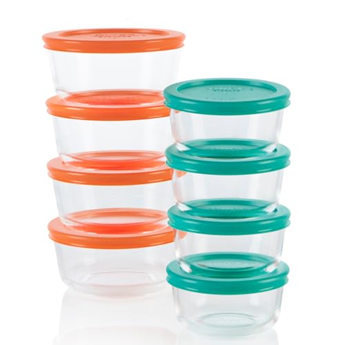 Pyrex Simply Store (8-Pack) Small Glass Food Storage Containers Set - size: 8 Pack (Small)