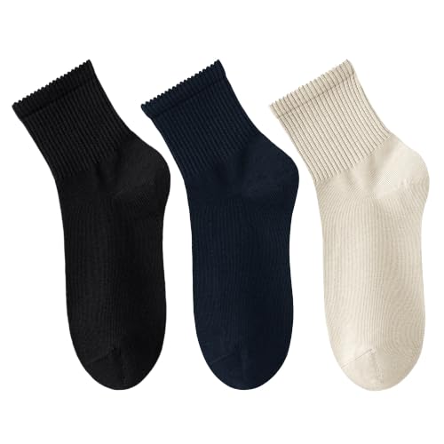 Women's Cotton Quarter Crew Socks - color: 20 Multicolor - 3 Pairs