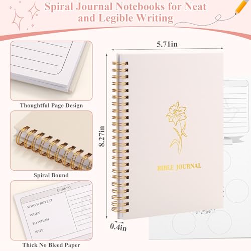 79 Pack Bible Study Supplies Journaling Kit for Women, Prayer Journal Note Taking Annotation Kit, Bible Tabs and Highlighters Set with Pencil Case and More Bible Study Tools - color: Multi