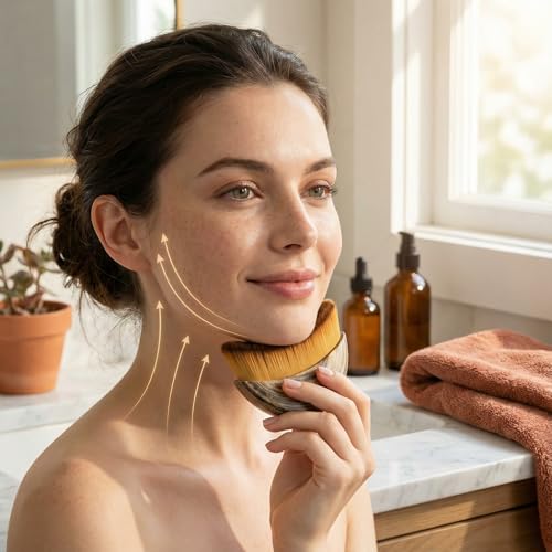 3 PCS 2026 New Lymphatic Contour Face Brush,Contour Face Brush,Lymphatic Drainage Massager,Ergonomically Designed,Fit The Skin Precisely,for Chin & Jawline Sculpting - color: 3 Pcs
