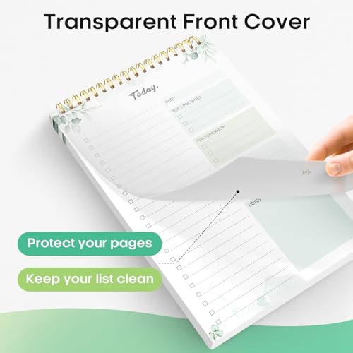 Taja To Do List Notepad, Undated Daily Planner for Work and Goal Setting - color: d-Nature, size: 6 Pack