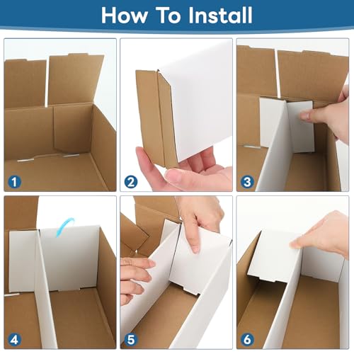 Trading Card Storage Box, 1600 Count Card Storage Boxes, Bulk Cards Storage Box Sports Cards Cases Graded Cardboard Boxes for Basketball Sports Collector (6 Set) - size: 6 Set-1