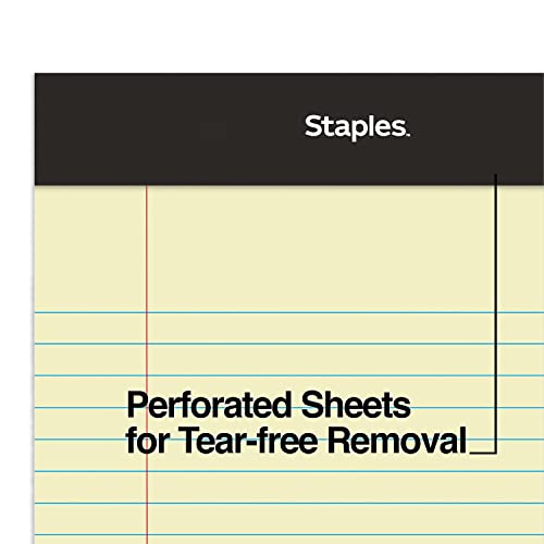 TRU RED Legal Pads, 5x8 Inch, Narrow Ruled, Canary, 12-Pack - style: Canary