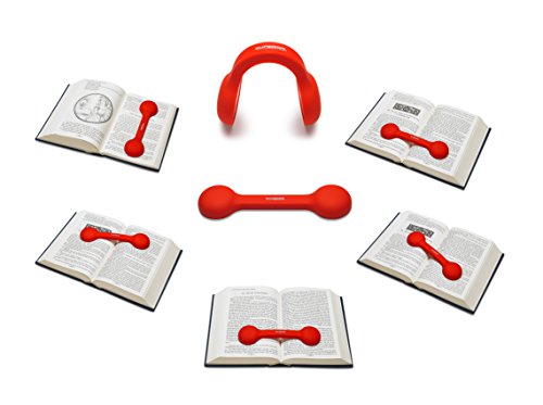 Bookmark/Weight-Page Holder-Holds Books Open and in Place-RED-by Superior Essentials - color: Red