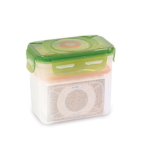 e-jen Premium Kimchi, Sauerkraut Container Probiotic Fermentation with Inner Vacuum Lid (Earthenware Green, 0.45 gal/ 1.7L) - color: Earthenware Green, size: 0.45 gal