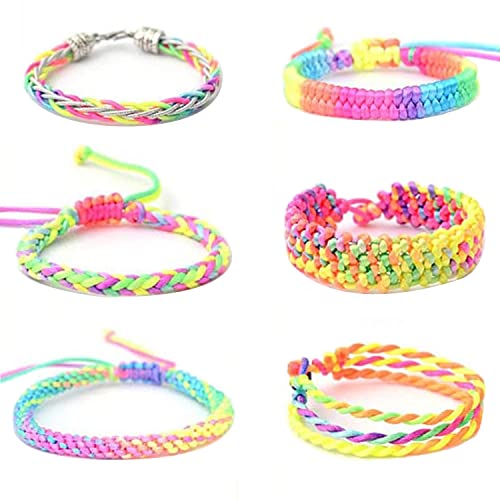 LUSTEMBER 1mm Stretchy Bracelet String, Sturdy Rainbow Elastic String Elastic Cord for Jewelry Making, Necklaces, Beading and Crafts - size: 164 Feet