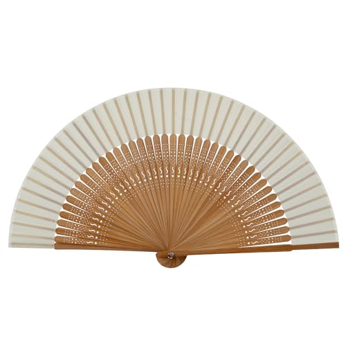 Nydotd Hand Fan for Women Foldable Chinese Japanese Vintage Bamboo Silk Fan for Hot Flashes Dancing Festivals Church Party Gift