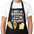 Funny Aprons for Men，Women - color: I Only Smoke the Good Stuff