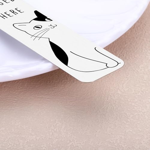 Cat Gifts for Women Cute Bookmarks for Women Cat Lovers Stocking Stuffers - color: Silver