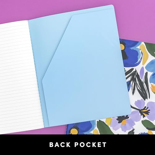 PAPERAGE Soft Cover Lined Journal Notebook, 2 Pack, (Bright Cheetah), 100 Pages, Large 7.5 inches x 9.5 inches, College Ruled, Ideal for Note Taking & Travel Journal - color: Bright Cheetah, style: Lined 100pgs (2 Pack)