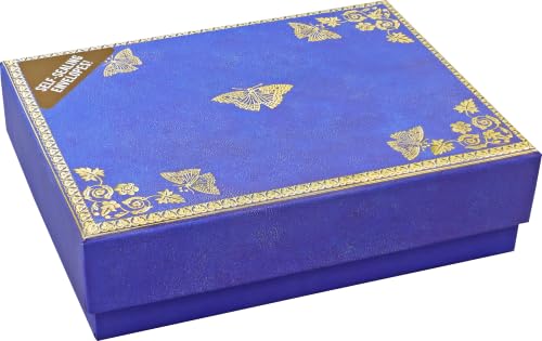 Gilded Butterflies Note Cards (14 cards, 15 self-sealing envelopes)