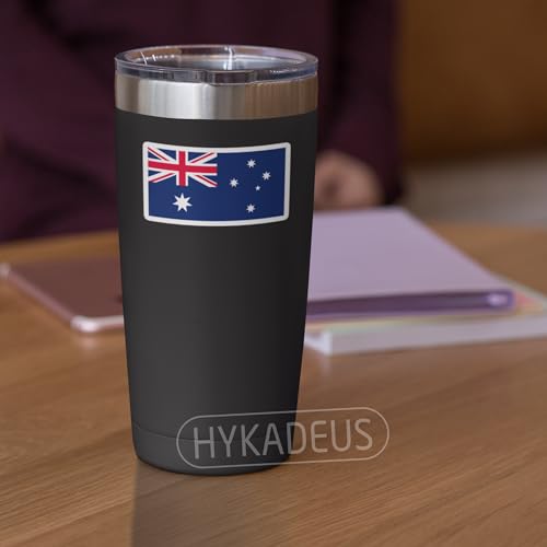 (3Pcs) Australian Flag Stickers – Australia Sticker Decals, 3" x 1.7" - color: Australia
