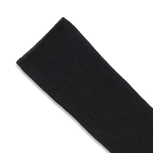 Amazon Essentials Men's Patterned Cotton Dress Crew Socks, 5 Pairs - color: Black, size: 13-15