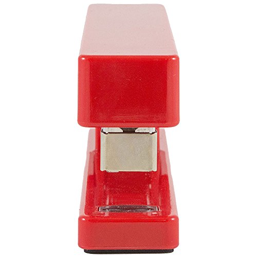 JAM PAPER Modern Desk Stapler - Red - Sold Individually - color: Red, size: Pack of 1