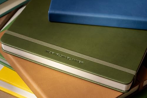 Anecdote Planner w/ 2026-2027 Calendar Yearly Planner Vegan Leather Cover - color: Black