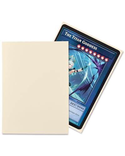 TitanShield Small Japanese Card Sleeves, Ivory (150 Sleeves) - Fits YuGiOh - color: Ivory