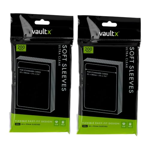 Vault X Soft Penny Sleeves (400 Pack) Clear for Trading Cards TCG - size: 400 Pack