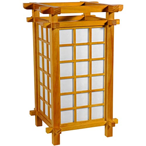 Red Lantern 17" Ido Lamp, Honey - color: Honey
