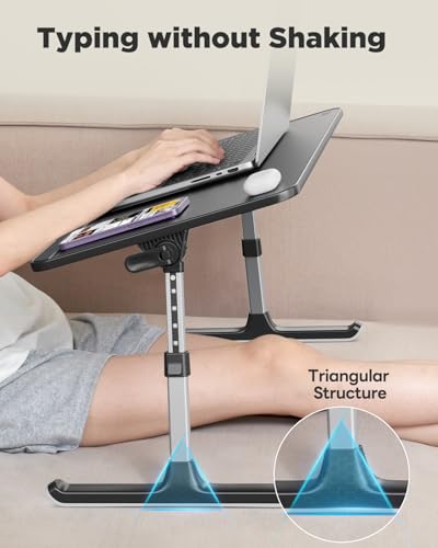 SAIJI Book Stand for Reading Hands Free with Page Paper Clips in Bed Laptop Desk Table