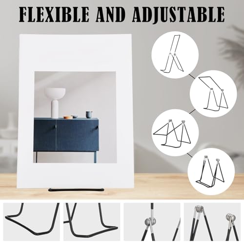 6 Pack 9.17 Inch Large Metal Book Stand for Display Adjustable - size: 9.17 Inch