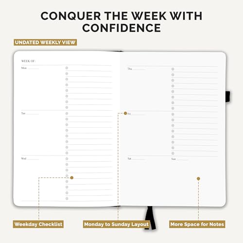 Decorably 240 Pages Undated Weekly & Monthly College Student Planner