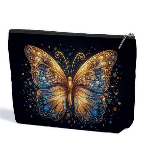 Butterfly Makeup Bag for Women Travel Organizer Pouch Cosmetic Bags 04 - color: Multicolor 1585