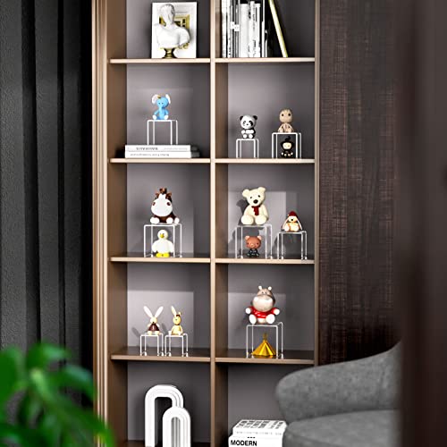 NIUBEE Acrylic Risers Display Stand 2 Set, Clear Display Risers Shelf,5x6x7 - size: (5,6,7)" x 2Set