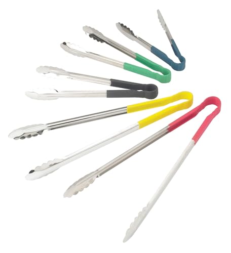 Winco 16" Black Serving Tongs with Non-Slip Handle - size: 16-Inch