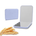 Kintion Pocket Mirror, 1X/3X Wheat Straw Material Compact Mirror(Purple) - color: Wheat Straw Purple