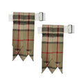 Men's Men's Tartans Kilt Flashes with Heavy Buckle Elastic Adjusters Fit - color: Campbell Thomson