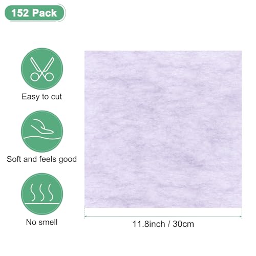 M METERXITY 152-Sheet Korean Cotton Wrapping Flower Paper, 11.8 Inch/ 30cm Waterproof Floral Wrapping Cotton Paper for Bouquets/Gift Packaging [Light Purple] - color: Light Purple