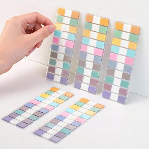 Sticky Tabs Notes Page Marker - 1000Pcs 1.77-Inch Repositionable Sticky Index Tabs Colorful Page Tab for Annotating Books, Files and Notebook Dividers, Teacher School Office Supplies,Study Aids - color: Pastel