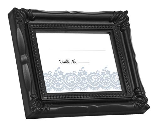 MCS Wedding Photo Frame/Placecard Holder, Black, 24-Pack - color: Black