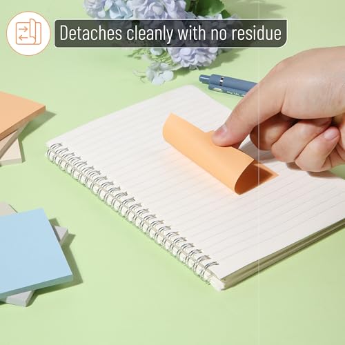 Mr. Pen- Sticky Notes, 3"x3", 12 Pads, 600 Sheets, Colorful - color: Winter