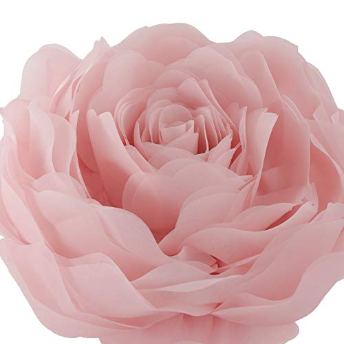 JWH 3D Flower Throw Pillow Cover, 12 Inch, Pink - color: Pink, size: 12" x 12" (Pack of 1)