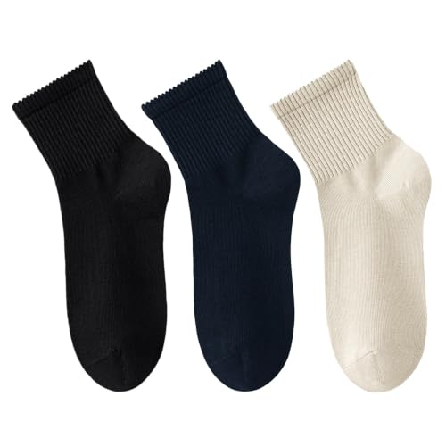 Women's Cotton Quarter Crew Socks - color: 20 Multicolor - 3 Pairs