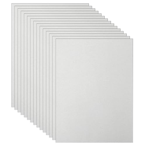Guakicae 40 Sheets Grey Cardstock 8.5 x 11 Certificate Paper 75lb - color: Grey, size: 40 Sheets