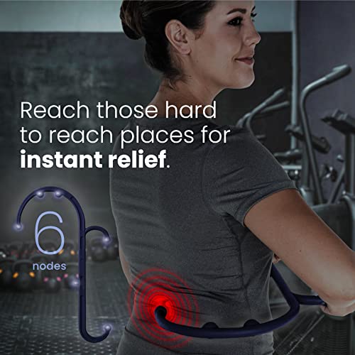 LiBa Back and Neck Massager Trigger Point Hook Therapy Tool Navy - color: C. Navy (1 Pack)