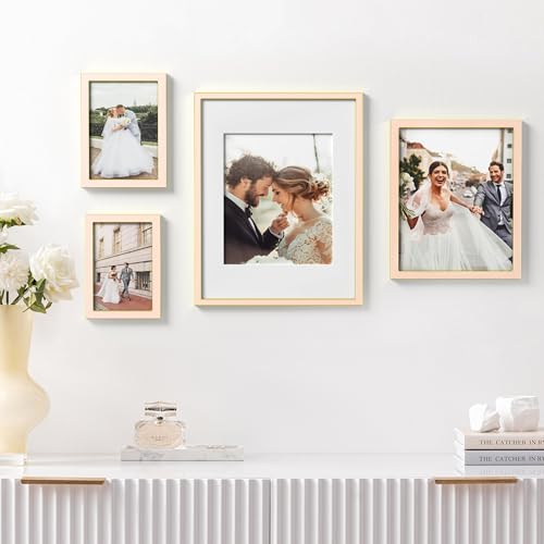 eletecpro 8x10 Enamel Picture Frame with Real Glass Cover, Pink, 2-Pack - color: Pink, size: 8x10
