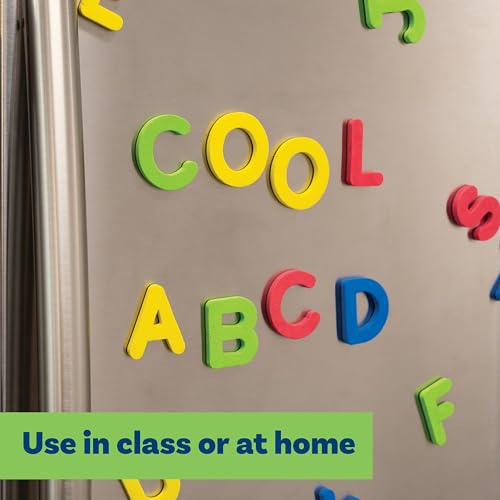LEARNING ADVANTAGE Large Magnetic Letters, Set of 52, Uppercase Alphabet