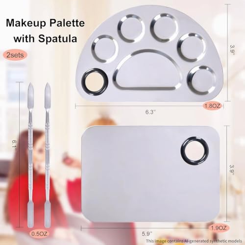 Makeup Palette Cosmetic Palette Spatula, Cosmetic Makeup Mixing Palette
