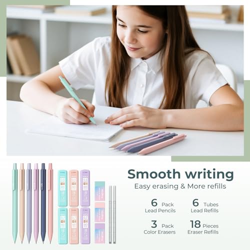 Nicpro Aesthetic School Supplies Stationary Set with Pen Case, 39 PCS Green - color: Green, size: 1 count (Pack of 39)