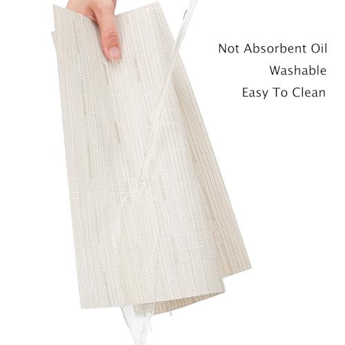 Myir JUN Placemats Set of 6 Kitchen and Dining Table Placemats - color: B-off White, size: Set of 6