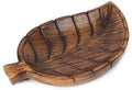 Decorative Tray Wooden Leaf Design Serving Tray Platter Breakfast Table Natural Finish Tray Kitchen Décor 12 X 8 x 1