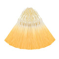 50Pcs 5 Inch Bulk Bookmark Tassel Kit for Graduation, Keychain(BeigeYellow) - color: Beige&yellow