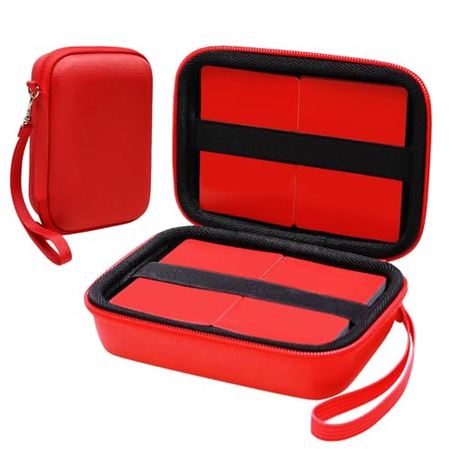 L LTGEM 300+ Card Game Case Compatible with Exploding Kittens/UNO, Red - color: Red