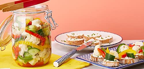Le Parfait Super Jar 1L (32oz) Glass Canning Jar, Wire Bail Lid, 4 Pack - color: 32oz (Set/4)